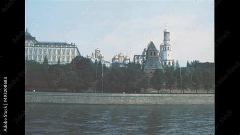 Taynitskaya Tower On Kremlin Wall And Vodovzvodnaya Tower Ivan The