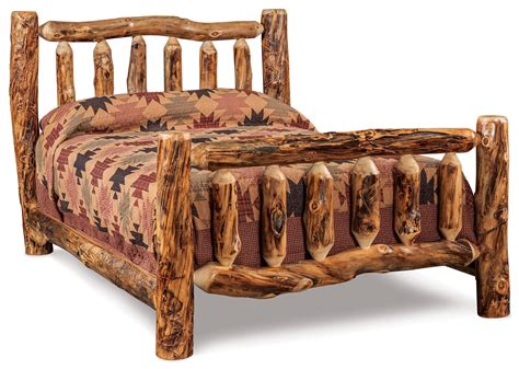 Fireside Log Furniture Log Bedroom Queen Log Bed Wayside Furniture