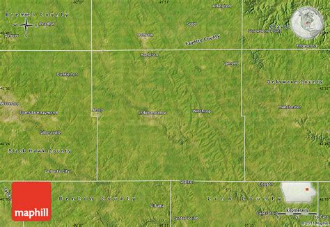 Satellite Map Of Buchanan County
