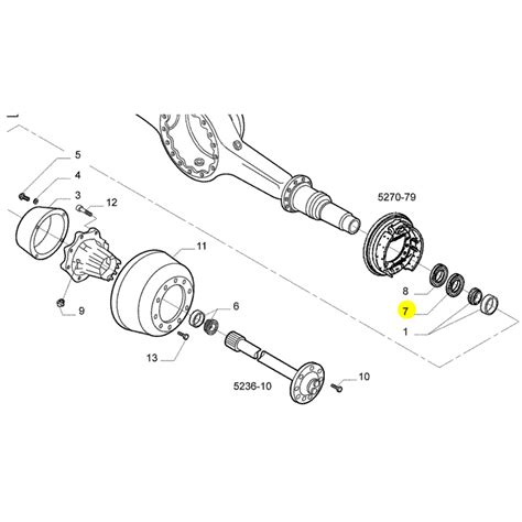 Retentor Do Cubo Tração Para Iveco Novo Stralis Eurotech 500056376