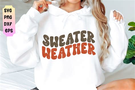 Sweater Weather Retro Fall Svg Graphic By She Shed Craft Store