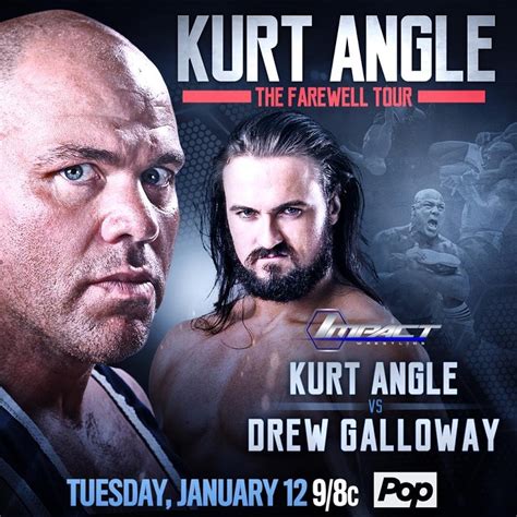 Historia Del Wrestling Kurt Angle Vs Drew Galloway TNA Impact