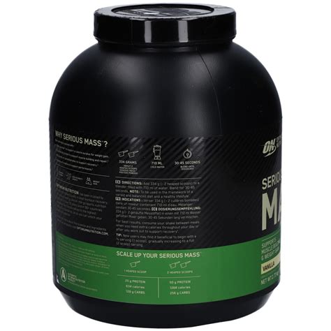 Gainer Serious Mass Optimum Nutrition G Shop Apotheke