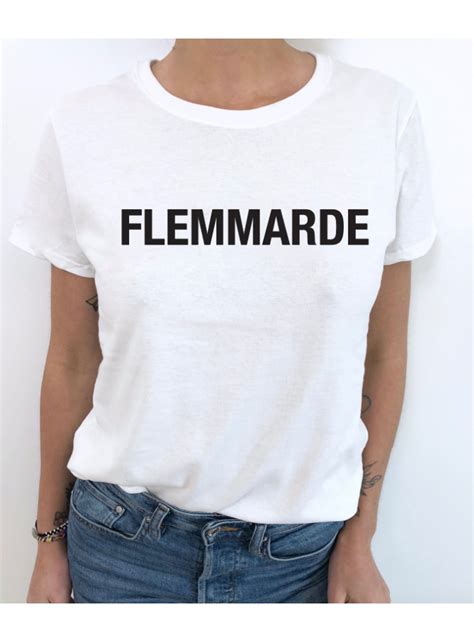 T Shirt Femme FLEMMARDE LUXE FOR LIFE De Paris