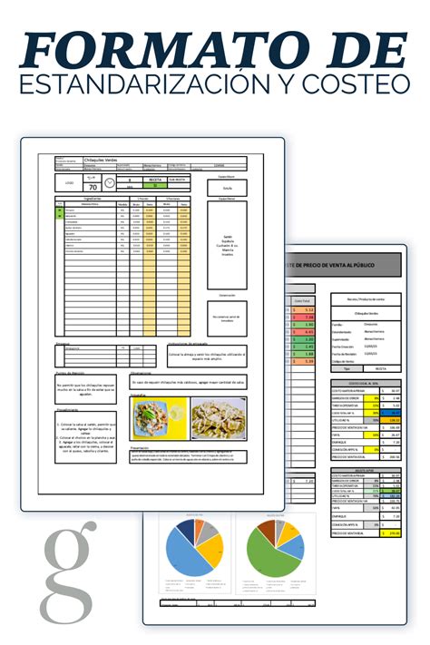 Formato De Estandarizaci N Y Costeo De Recetas Organigrama De Una