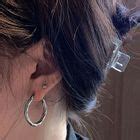 PANGU Stainless Steel Hoop Earring YesStyle