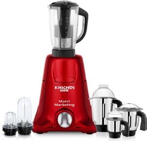 Khichdi Nexon Mixer Grinder With Stainless Steel Transparent Bullet