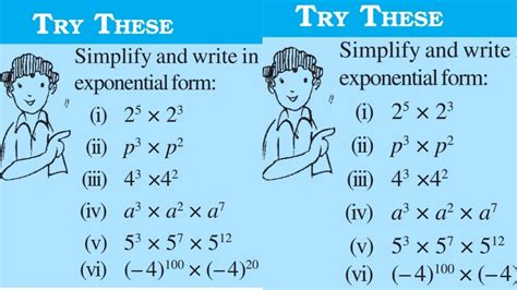 Simplify And Write In Exponential Form Step By Step Solution Power