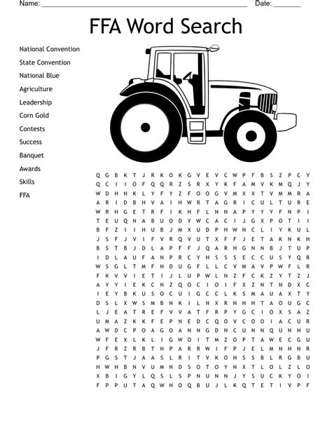 FFA Word Search WordMint