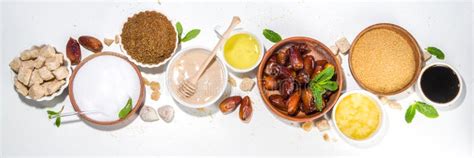 healthy replacement  sugar stock image image  leaf