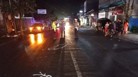 Kecelakaan Maut Di Sukabumi Pemotor Senggol Orang Nyeberang Jalan Lalu