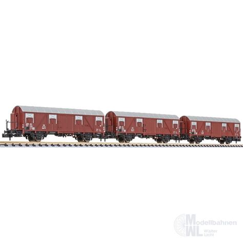 Modellbahnen Licht Liliput 260130 Güterwagen Set DB Ep III 3 tlg N