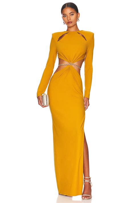 Bronx And Banco Amara Maxi Dress In Mustard Revolve