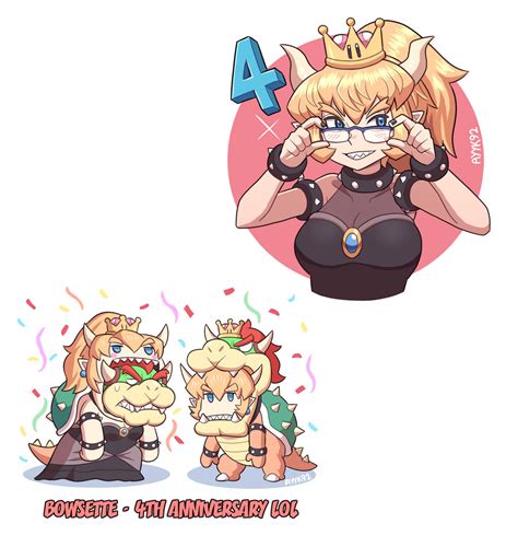 Bowsette 4th Anniversary By Ayyk92 On Deviantart