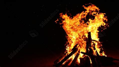 Wood Night Spark Flame Ground Fire Heat Powerpoint Background For Free Download - Slidesdocs