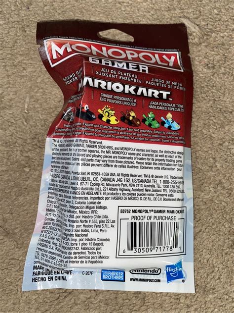 Nintendo Hasbro Monopoly Gamer Mario Kart Donkey Kong Power Pack Figure