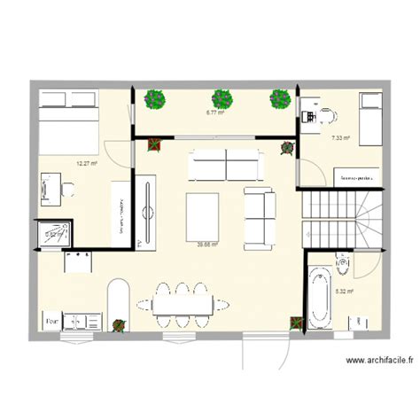 Plan 70 M2 Plan Dessiné Par Nizz12