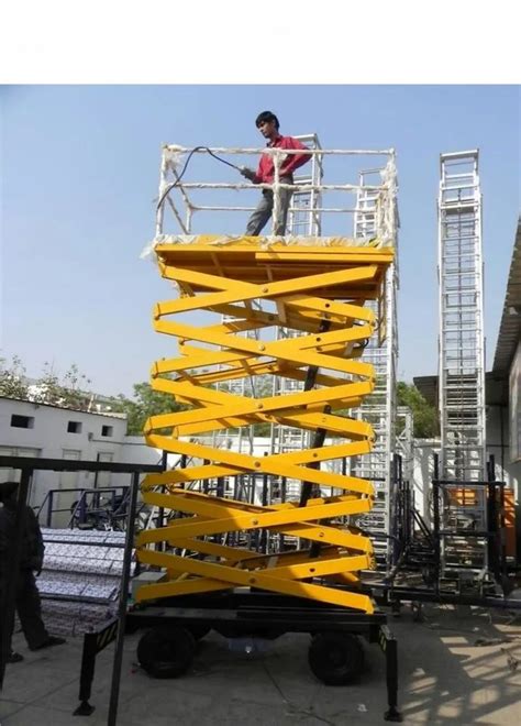 Darshan Scissor Lifts Working Height Feet Capacity Ton