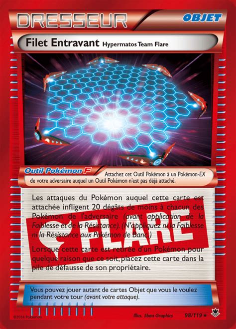 Carte Pok Mon Filet Entravant Hypermatos Team Flare Xy Vigueur