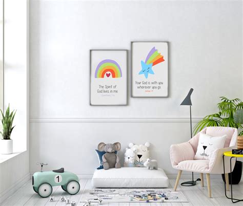 Kids Bible Wall Art Kids Room Decor Digital Download Bible Etsy