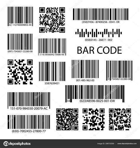 Qr Codes And Barcode Labels Stock Vector By Kingvector