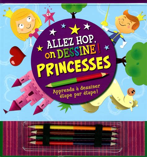 Livre Princesses Apprends Dessiner Tape Par Tape Messageries Adp