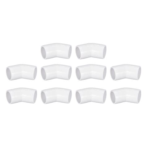 Uxcell 30 Pack 45 Degree PVC Elbow Fittings, 1/2 Inch PVC Pipe Fitting