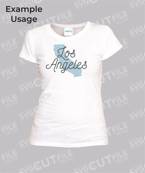 Los Angeles Svg California Svg Los Angeles Dxf Vinyl Decal - Etsy