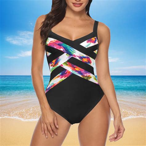 Biquini Das Mulheres De Impressão Moda Verão Tubo V Neck Top Sling Halter Cintura Alta Hip