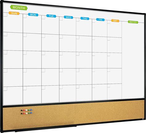 Amazon Jiloffice Magnetic Calendar Whiteboard Bulletin