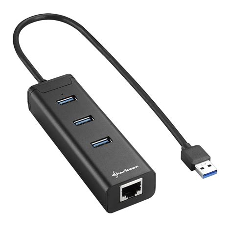 3 port usb hub with ethernet adapter - ropotqpk