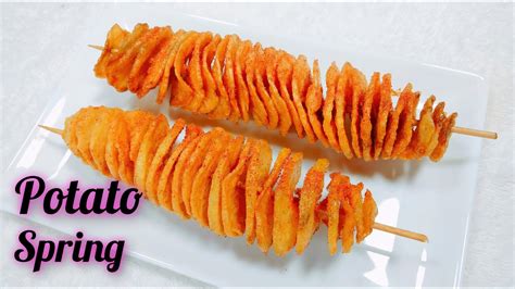 How To Make Tasty Potato Spiral Chip On A Stick Life Hacks Youtube