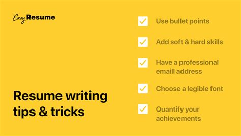 20 Best Resume Writing Tips and Tricks 2024 (with Free Checklist ...