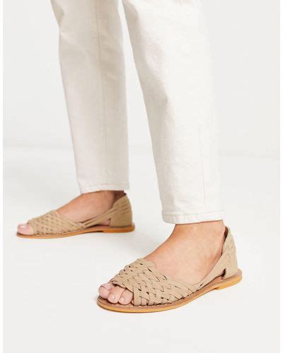 Natural Asos Flats For Women Lyst