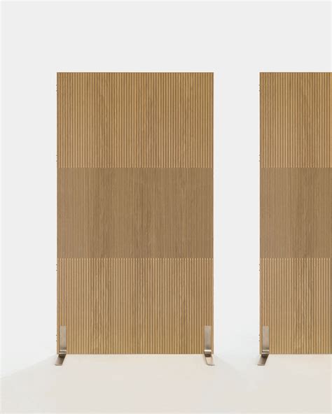 Oak Room Divider Wave Partition Wall Wavy