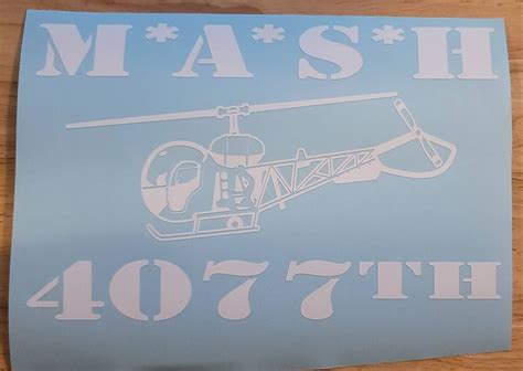 Mash 4077th Vinyl Decal Mash 4077 Etsy