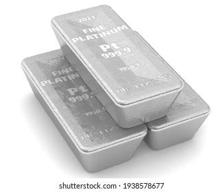 6 Brightly Lit Silver Ingots Piled Stock Illustration 2133753423