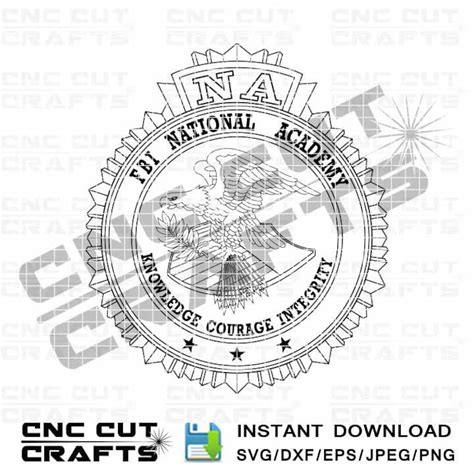 FBI National Academy Svg Logo Dxf Cnc Laser Cricut Cut File - Etsy