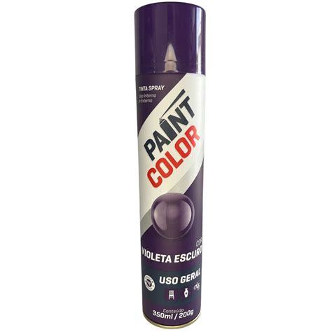 Tinta Spray Uso Geral Secagem Rápida 400ml Violeta Escuro Shopee Brasil