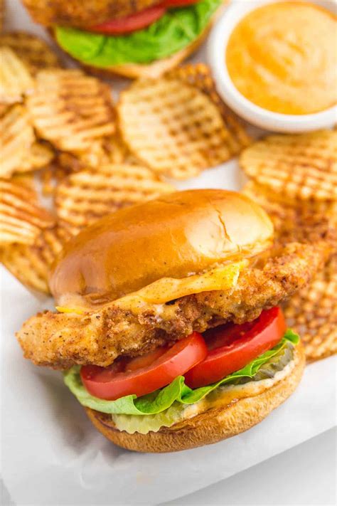 Chicken Sandwich And Waffle Fries