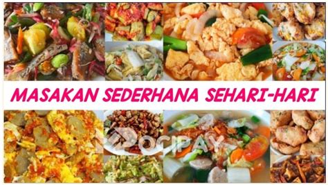 20 Ide Menu Masakan Sehari Hari Simple Dan Enak