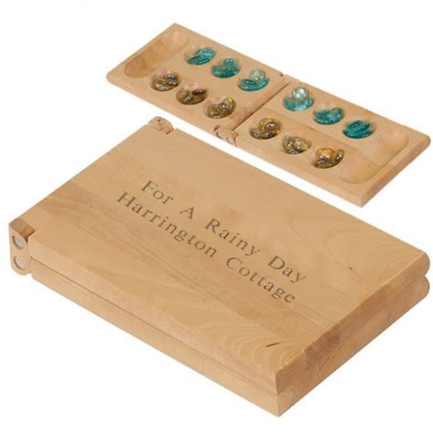 Personalized Mancala Game Set Custom Engraved Mancala Sets For Ts