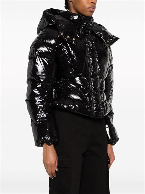 Pinko Hooded Puffer Jacket Black Farfetch