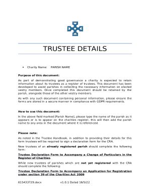 Trustee Eligability Statement Ination Record And Declaration Doc