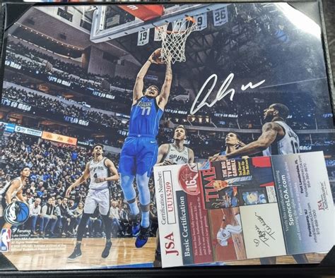 Nba Luka Doncic Signed Autograph Poster Jsa Certificated Hobbies