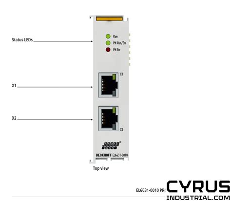 Products Beckhoff EL6631 0010 EtherCAT Terminal 2 Port Communication