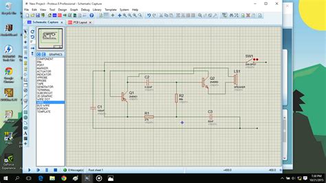 Sintancos Rangkaian Speaker Menggunakan Proteus 8