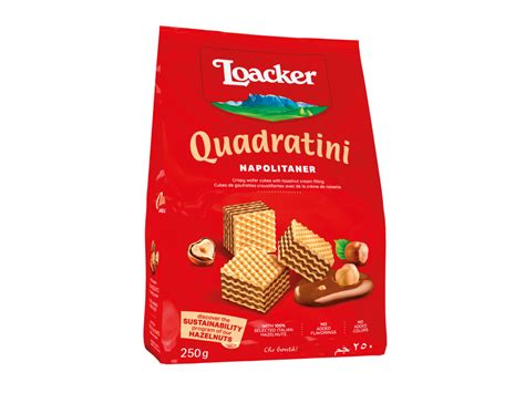 Wafer Italiano Loacker Quadratini Napolitaneravelãs 125g — Lojinha Das