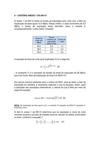 Dosimetria De Ruido Duplica O De Dose Pdf