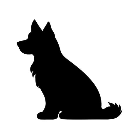 Premium Vector | Dog silhouette logo isolated on white background